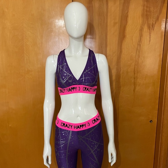 Rare Zumba Sports Bra - Medium Leggings - Small Tank - XS/S Set Hood Mesh - Picture 2 of 16